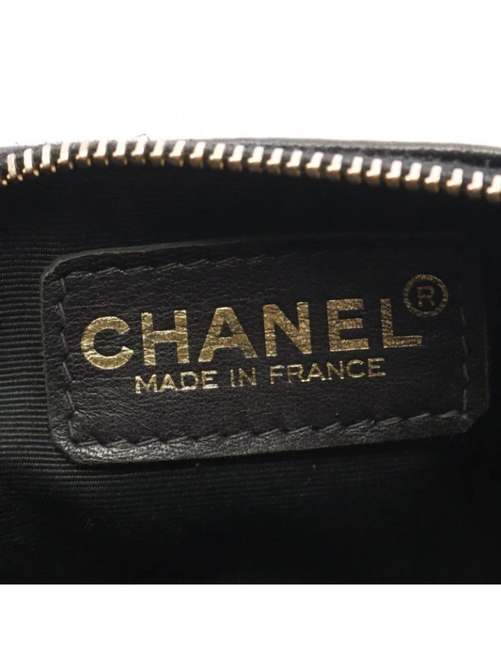 Chanel Pouch Cho Edge coating Black Lambskin